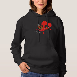 Sudadera Heart Playing American Football Valentines Day Spo