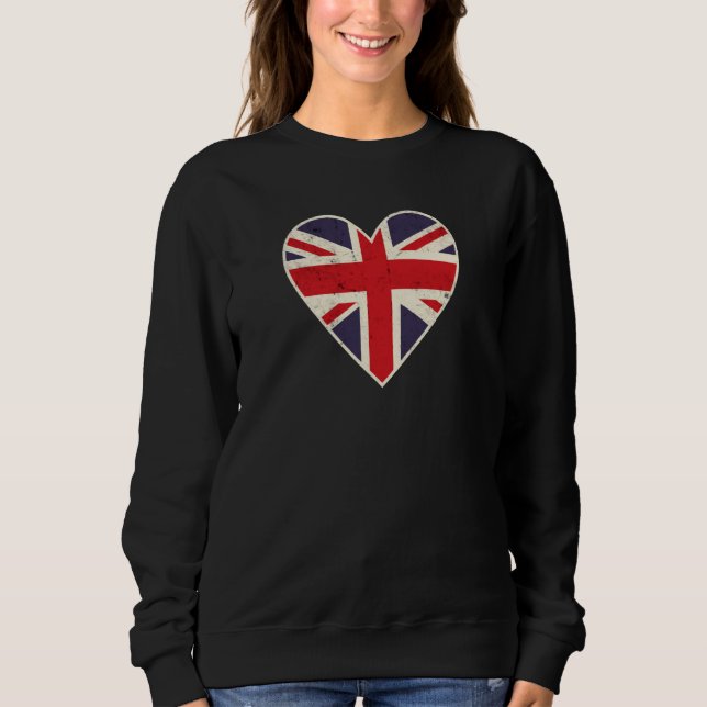 Sudadera Heart Shaped British Union Jack Flag (Anverso)