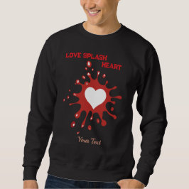 Sudadera Heart Splash Art – Creative Love Expression Design