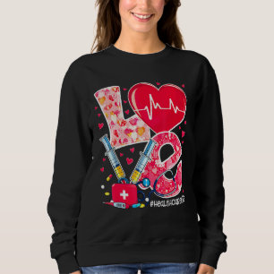 Sudadera Heart Stethoscope Cute Love Enfermería Valentines 