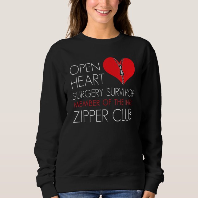 Sudadera Heart Surgery Zipper Club Member (Anverso)
