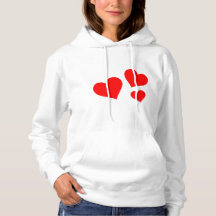 Heart T-Shirt Hoodie