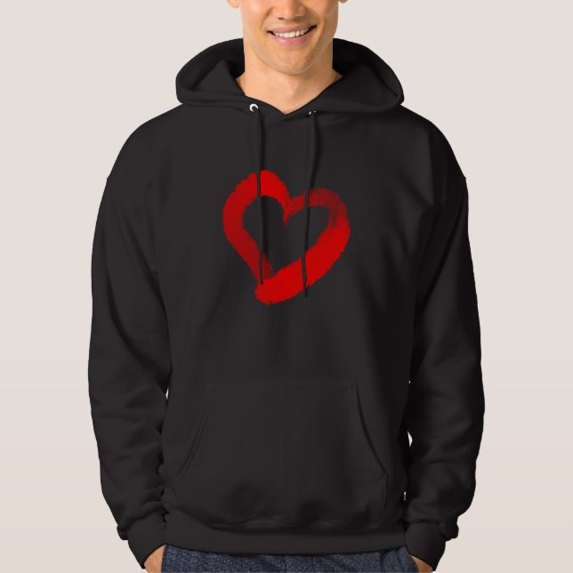 Sudadera Heart Valentines Day Boys Girls Men Women Matching (Anverso)