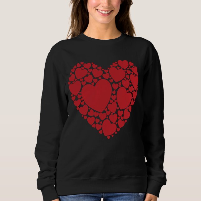 Sudadera Heart Word Cloud Valentine's Day Love (Anverso)