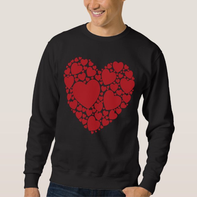 Sudadera Heart Word Cloud Valentine's Day Love (Anverso)