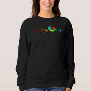 Sudadera Heartbeat Autistic Heart Love Puzzle Pieces Autism