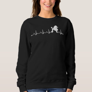 Sudadera Heartbeat Ekg Orgulloso Poodle Clip Continental Pe