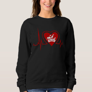 Sudadera Heartbeat Love Zoo Animals Wildlife Zoo Group