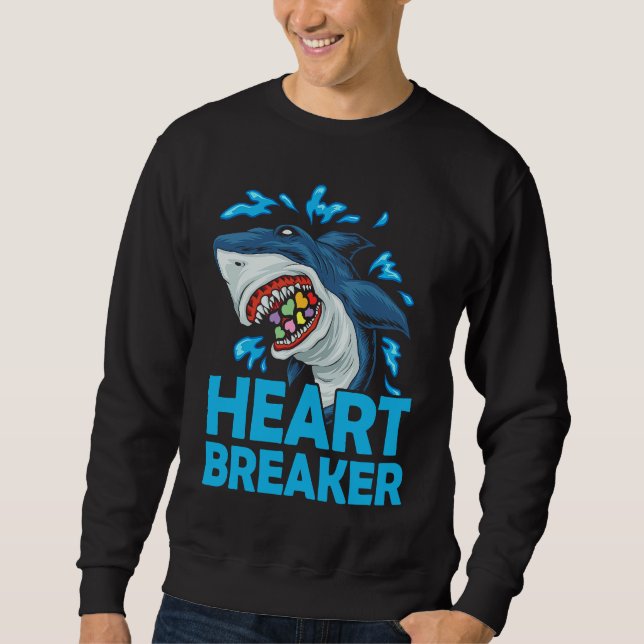 Sudadera Heartbreaker Shark Anti Valentine's Day Solo Celeb (Anverso)