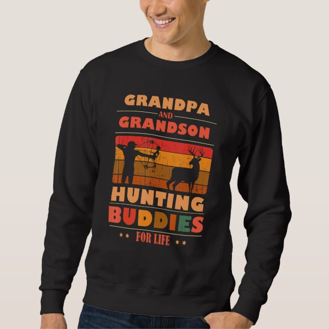 Sudadera Heartfelt GRANDPA Grandson Buddies For Life Huntin (Anverso)