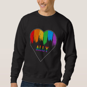 Sudadera Hearts Lgbt Equality Love Lgbtq Rainbow Flag Gay P