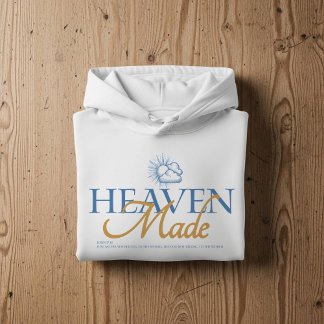 Sudadera Heaven made, Christian faith hoodie
