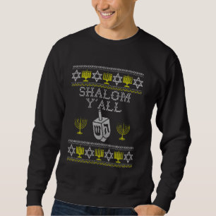 Sudadera Hebreo Shalom Yall La paz judía sea contigo Hanukk