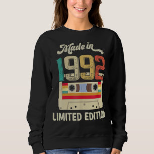 Sudadera Hecha En 1992 Cassette Vintage De Cumpleaños 30