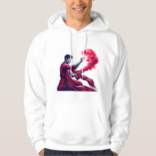 Sudadera Hechicero Rojo - Magia de la Llama Carmesí Mística