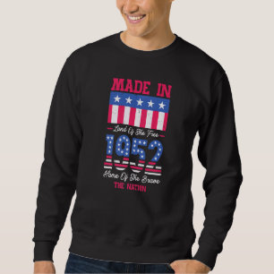Sudadera Hecho En 1942 En Eeuu Tierra De Hogar Libre De Val