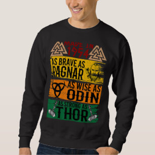 Sudadera Hecho En 1954 Tan Valiente Como Ragnar Tan Sabio C