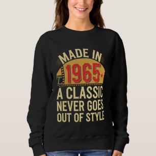 Sudadera Hecho en 1965 Vintage Cumpleaños 60 Clásico Retro