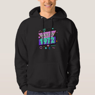 Sudadera Hecho en 1972 50º cumpleaños 80s 90s 1990s Nos