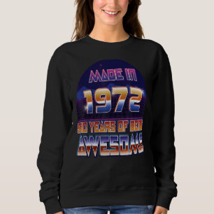 Sudadera Hecho En 1972 50 Años Hombres Y Mujeres