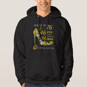Sudadera Hecho En 1976, 46 Años De Ser Increíble