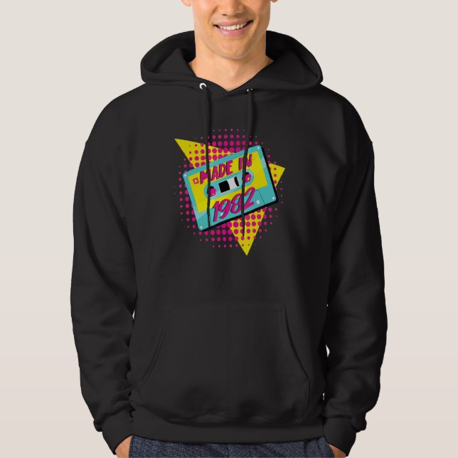Sudadera Hecho en 1982 40º cumpleaños 80s 90s 1990s Nos (Anverso)