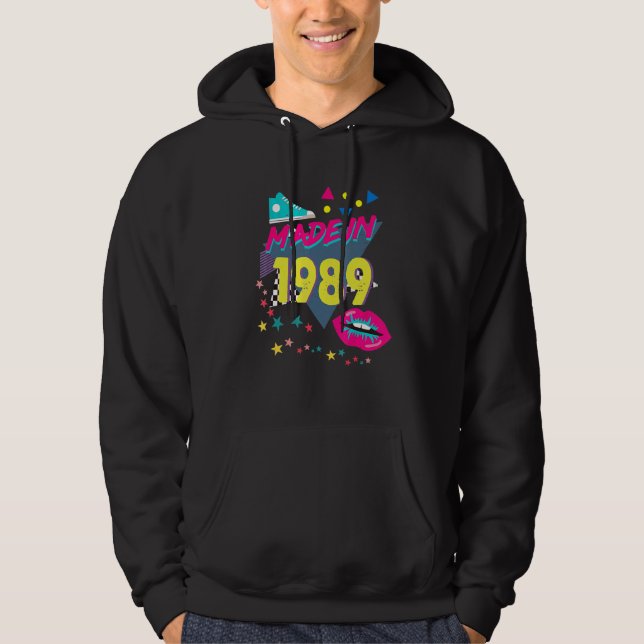 Sudadera Hecho en 1989 33 cumpleaños 80 Nos 90 s 1990 Nos (Anverso)