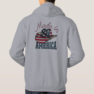 Sudadera Hecho en América Sombrero de Vaquero Patriótico de
