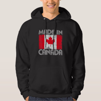 Sudadera Hecho en Canadá Vintage Bandera Canadiense Amar Ca