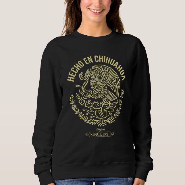 Sudadera Hecho en Chihuahua Cinco De Mayo México Da (Anverso)
