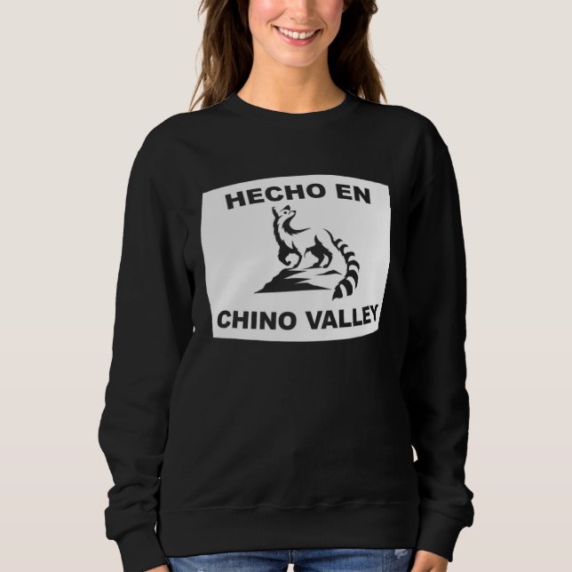 Sudadera Hecho en Chino Valley Arizona Ringtail State Anima (Anverso)