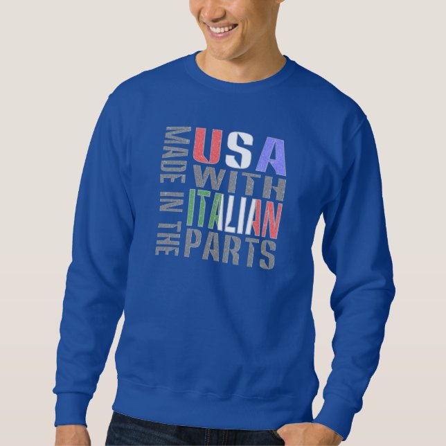Sudadera Hecho en EE. UU. con piezas italianas (Anverso)