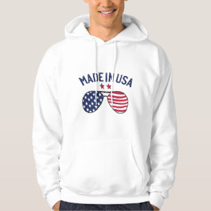 Sudadera Hecho en Estados Unidos Bandera de Estados Unidos