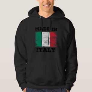 Sudadera Hecho En Italia Con La Bandera Italiana Diseño Grá