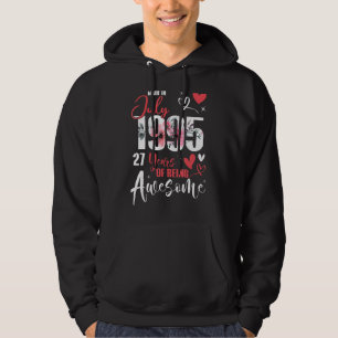 Sudadera Hecho En Julio De 1995, 27 Años De Maravilloso Nac
