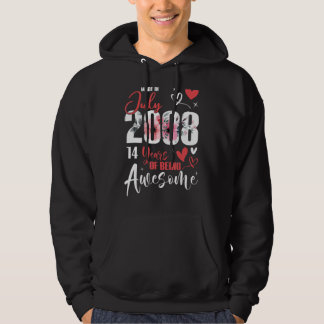 Sudadera Hecho En Julio De 2008 14 Años Siendo Un Increíble