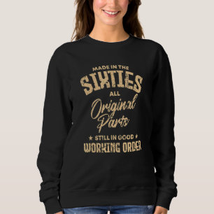Sudadera Hecho en los años 60 Sesenta Vieja Piezas Original