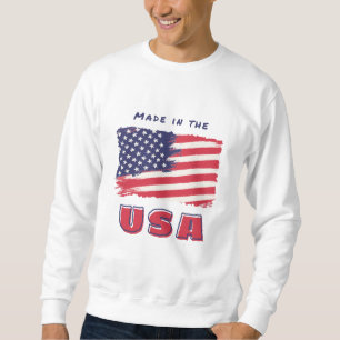Sudadera "Hecho en los EE.UU., ropa patriótica y accesorios
