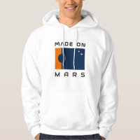 Hecho en Marte Hoodie con Bandera Marciana