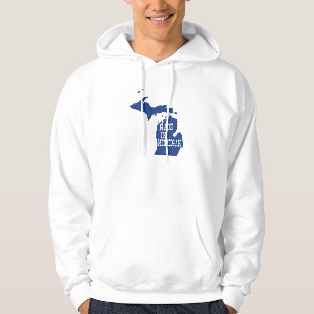 Sudadera Hecho En Michigan, Con Forma De Michigander Michig (Anverso)
