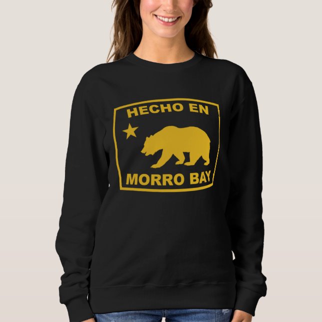 Sudadera Hecho en Morro Bay California Republic Pacific Coa (Anverso)