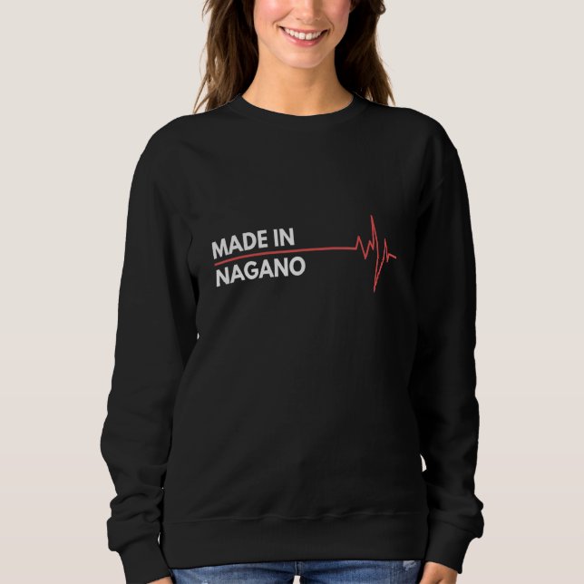 Sudadera Hecho En Nagano Japón Lugar De Nacimiento (Anverso)