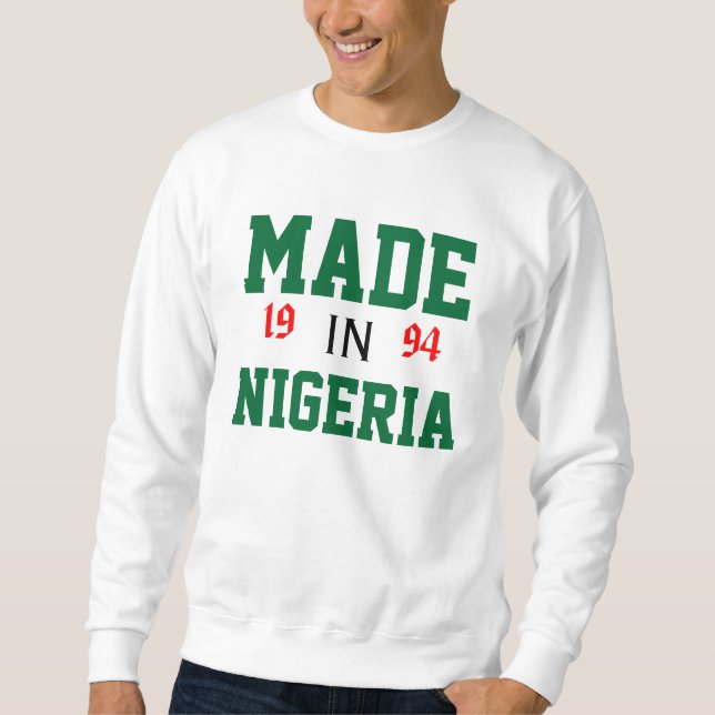 Sudadera Hecho en Nigeria (Anverso)