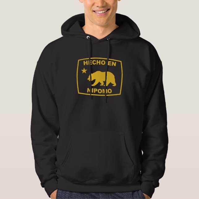 Sudadera Hecho en Nipomo California Republic Pacific Coast (Anverso)