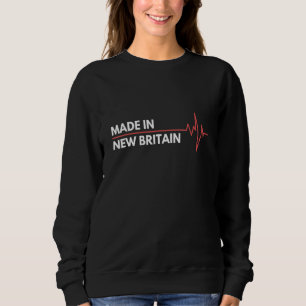 Sudadera Hecho En Nueva Brita, En Connecticut, Lugar De Nac