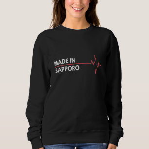 Sudadera Hecho En Sapporo Japón Lugar De Nacimiento Ciudad