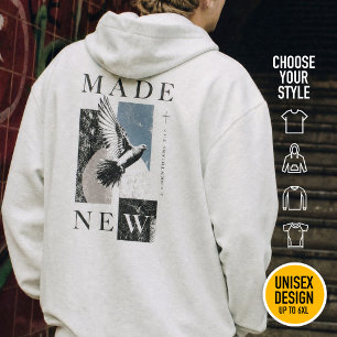 Sudadera Hecho Nuevo 2 Corintios 5:17 Bautismo de Paloma Br