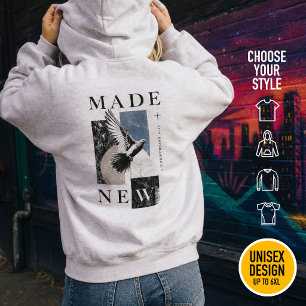 Sudadera Hecho Nuevo 2 Corintios 5:17 Bautismo de Paloma Br