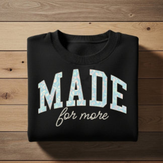 Sudadera Hecho para más. Afirmación de fe cristiana diseño