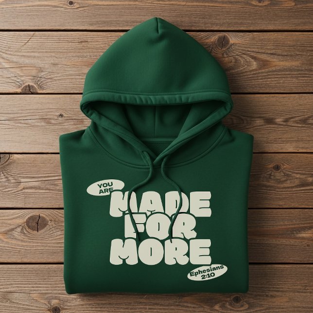 Sudadera Hecho para más, fe cristiana (Subido por el creador)